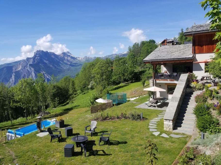 Appartement En Chalet Individuel Sauna Piscine Valmeinier Buitenkant foto
