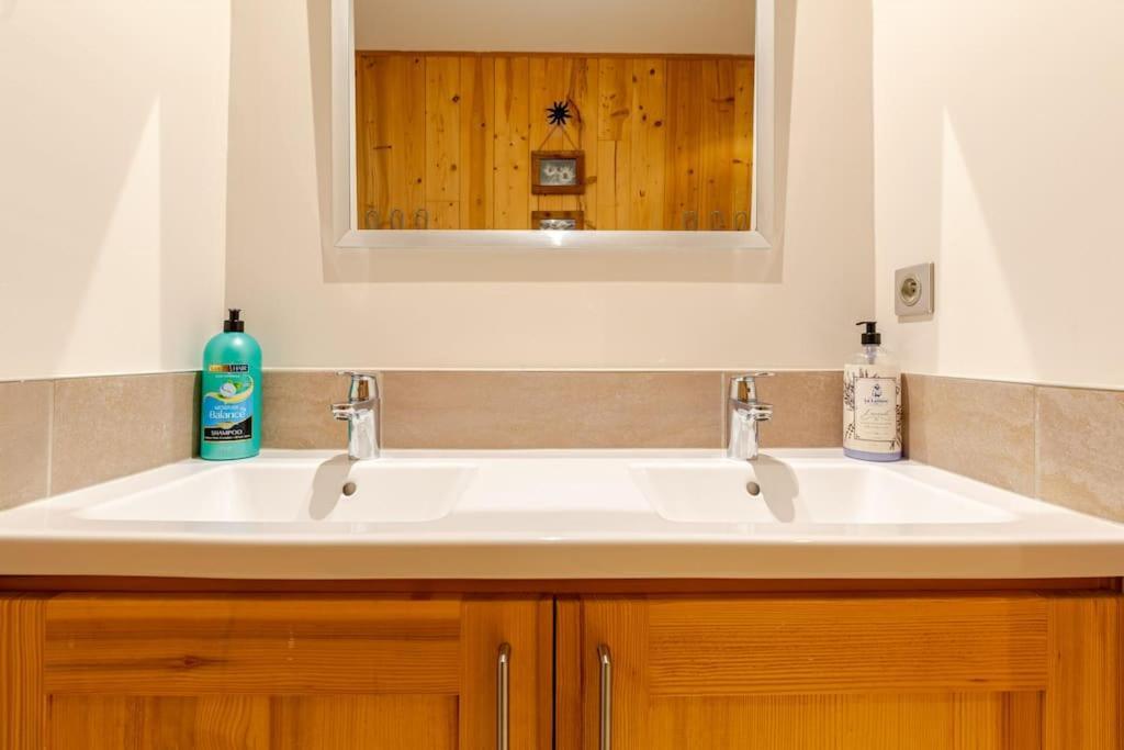 Appartement En Chalet Individuel Sauna Piscine Valmeinier Buitenkant foto
