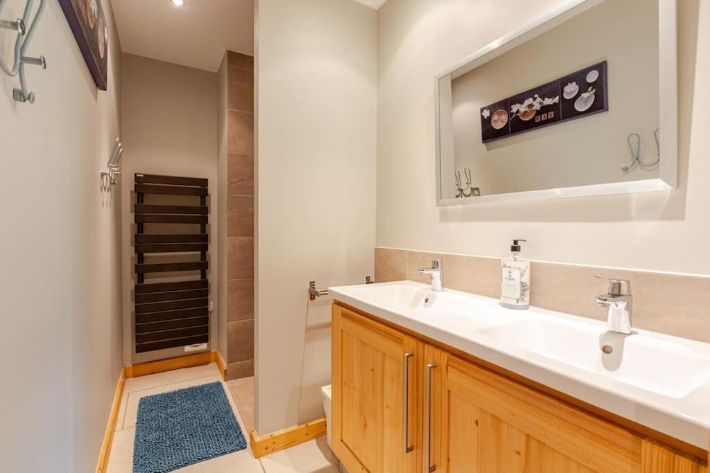 Appartement En Chalet Individuel Sauna Piscine Valmeinier Buitenkant foto
