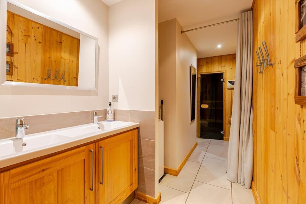 Appartement En Chalet Individuel Sauna Piscine Valmeinier Buitenkant foto